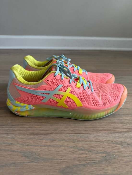 Asics Shoes - Asics Gel-Resolution 8 Women's Tennis Shoes Sun Coral/Sour Yuzu
